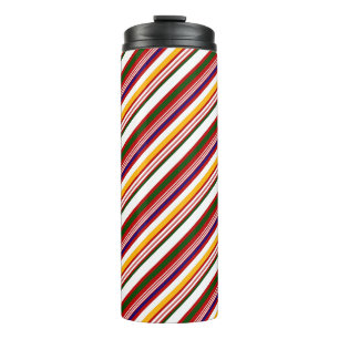 Alt modische Candy Stripes Thermosbecher