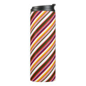 Alt modische Candy Stripes Thermosbecher (Nach links gedreht)