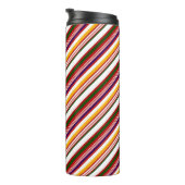 Alt modische Candy Stripes Thermosbecher (Nach rechts gedreht)