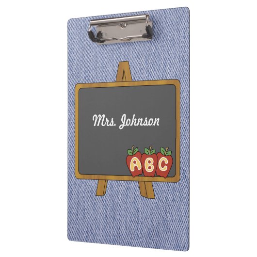 Alt modische Chalkboard Denim Clipboard Klemmbrett (Links)