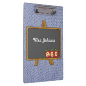 Alt modische Chalkboard Denim Clipboard Klemmbrett (Rechts)