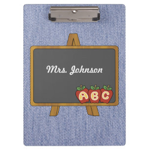 Alt modische Chalkboard Denim Clipboard Klemmbrett