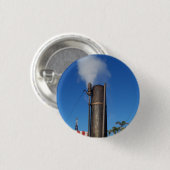 Alt-modische Dampfpfeife Button (Vorne & Hinten)