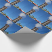 Alt-modische Dampfpfeife Geschenkpapier (Ecke)