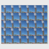 Alt-modische Dampfpfeife Geschenkpapier (Flach)