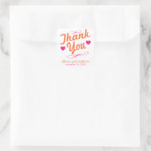 Alt modische Danke Stickers (Orange / Pink) (Tasche)