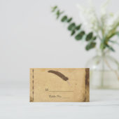 Alt modische Elegance Hochzeit Platzkarten (Stehend Vorderseite)