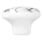 Alt modische Fahrräder CUSTOM HINTERGRUNDFARBE Keramikknauf (Seitenansicht)