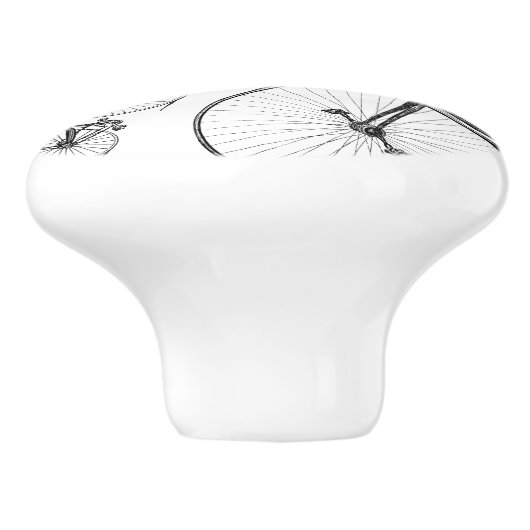 Alt modische Fahrräder CUSTOM HINTERGRUNDFARBE Keramikknauf (Seitenansicht)