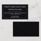 Alt modische Friseur-Fachausweis Visitenkarte (Vorne/Hinten)