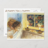 Alt modische Halloween-Geister & Goblins Postkarte (Vorne/Hinten)