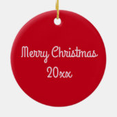 Alt modische Hard Ribbon Candy Weihnachtsfeiertag Keramikornament (Hinten)