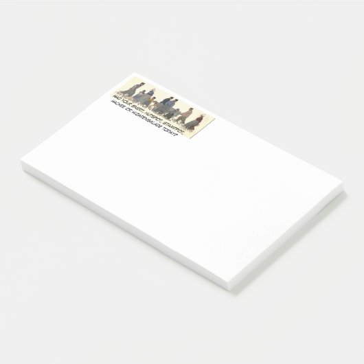 "Alt modische holländische Ansammlung" Post-it Klebezettel (angewinkelt)