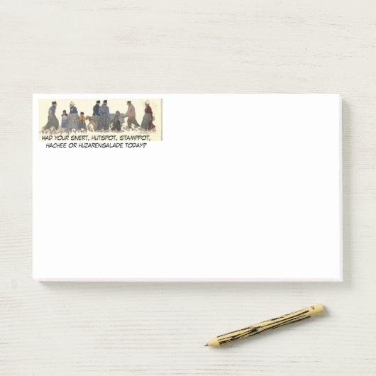 "Alt modische holländische Ansammlung" Post-it Klebezettel (Auf Schreibtisch)