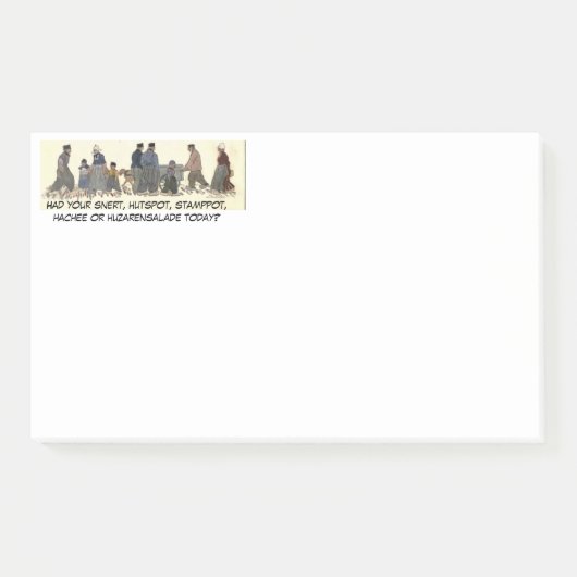 "Alt modische holländische Ansammlung" Post-it Klebezettel (Vorderseite)