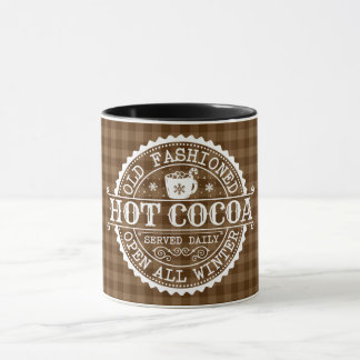 Alt modische Hot Cocoa Brown Kakaobraun Kegelkarto Tasse