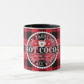 Alt modische Hot Cocoa Red Buffalo Karo Tasse (Zentrum)