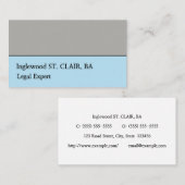 Alt modische juristische Berufliche Visitenkarte (Vorne/Hinten)
