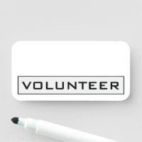 Alt modische, klassische Namensmarke "VOLUNTEER"