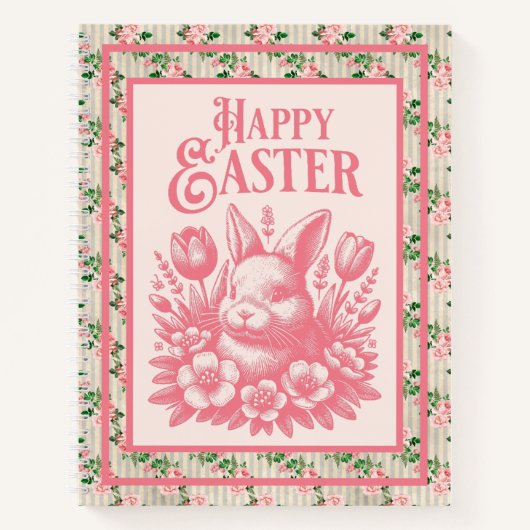 Alt modische Pink Ostersonne Notizblock (Vorderseite)