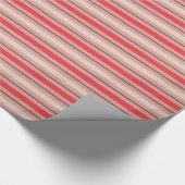 Alt modische Retro Weihnachtsgestalt Muster Rosa Geschenkpapier (Ecke)