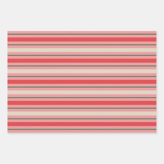 Alt modische Retro Weihnachtsgestalt Muster Rosa Geschenkpapier Set (Vorderseite 3)