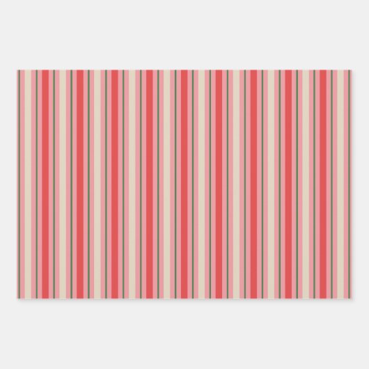 Alt modische Retro Weihnachtsgestalt Muster Rosa Geschenkpapier Set (Vorderseite)