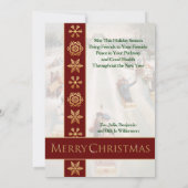 Alt modische Rodelbahn Jahrgang Weihnachten (Rückseite)