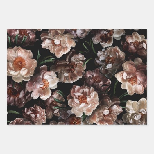 Alt modische Rose Geschenkpapier Set (Vorderseite 2)