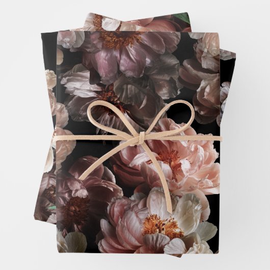 Alt modische Rose Geschenkpapier Set (Beispiel)