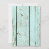 Alt modische Rustikale Chalkboard Hochzeit Einladung (Rückseite)