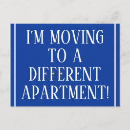 Alt modische und klassische New-Zuhause-Postkarte Ankündigungspostkarte