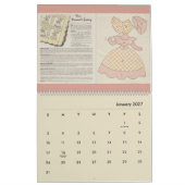 Alt modische Vintage Quiltmuster Blöcke Kalender (Jan 2027)