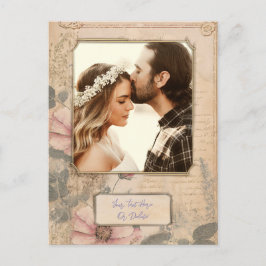 Alt modische Vintage Vorlage Postkarte