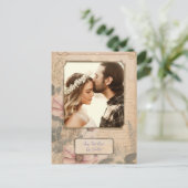 Alt modische Vintage Vorlage Postkarte (Stehend Vorderseite)