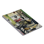 Alt modische Vintage Zuhause Kitchen Weihnachten Notizblock (Rechte Seite)