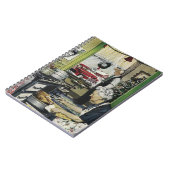 Alt modische Vintage Zuhause Kitchen Weihnachten Notizblock (Linke Seite)