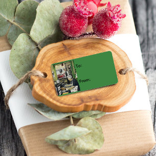 Alt modische Vintage Zuhause Kitchen Weihnachtsges Adressaufkleber