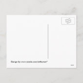 Alt modische Vintage Zuhause Weihnachten Postkarte (Rückseite)