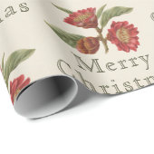 Alt modische Weihnachten Rot & Grün Geschenkpapier (Rolleneckpunkt)