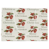 Alt modische Weihnachten Rot & Grün Große Geschenktüte (Rückseite)