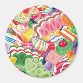 Alt modische Weihnachts Candy Magnet (Vorne)