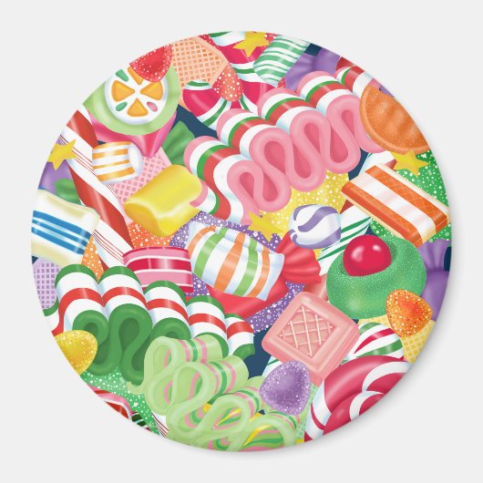 Alt modische Weihnachts Candy Magnet (Vorne)