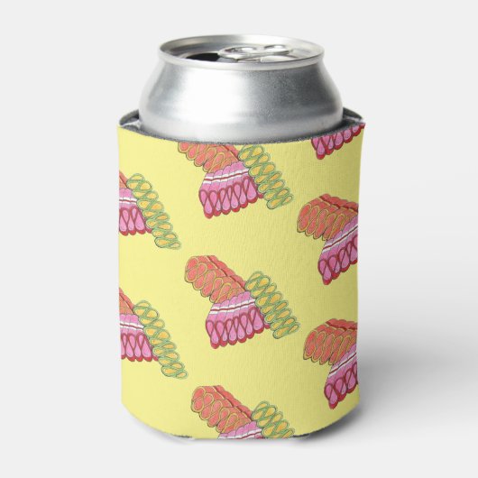 Alt-modische Weihnachts-Ribbon Candy Holiday Sweet Dosenkühler (Kanne Vorderseite)