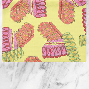 Alt-modische Weihnachts-Ribbon Candy Holiday Sweet Geschirrtuch