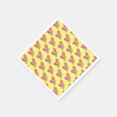 Alt-modische Weihnachts-Ribbon Candy Holiday Sweet Serviette (Ecke)