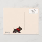 Alt modische Weihnachts-Shopping Postkarte (Rückseite)