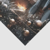 Alt modische Weihnachtsgeschenkwrap Seidenpapier (Detail)