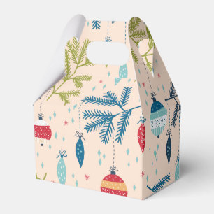 Alt modische Weihnachtsschmuck mit Baumhaufen Geschenkschachtel