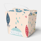 Alt modische Weihnachtsschmuck mit Baumhaufen Geschenkschachtel (Rückseite)